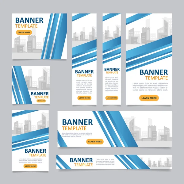 Construction Site Web Banner Design Template Vector Flyer Text Space — Vector de stock