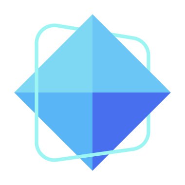 Çoklu geometrik şekil tasarımı. Sekizyüzlü, dikdörtgen biçiminde. Üç boyutlu model. Poster dekorasyonu için düzenlenebilir bir figür. Modaya uygun grafik öğesi. Yaratıcı ve özelleştirilebilir simge