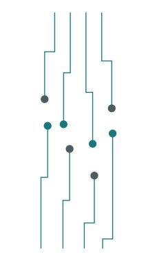 Devre bağlantısı broşür tasarımı. Elektronik kablolar. Metin için boş kopya alanı olan vektör illüstrasyonu. Poster dekorasyonu için düzenlenebilir şekil. Yaratıcı ve özelleştirilebilir çerçeve