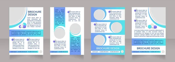 Diseño Diseño Diseño Folleto Blanco Guía Fertilización Vitro Plantilla Póster — Vector de stock