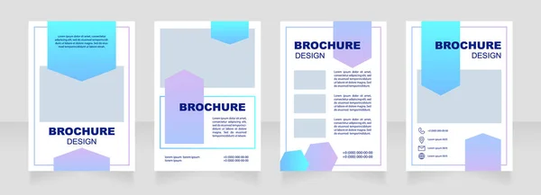 Pharmaceutical Service White Blank Brochure Layout Design Vertical Poster Template – Stock-vektor