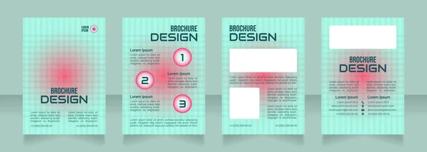 Digitalization Healthcare Blank Brochure Design Template Set Copy Space Text — Vettoriale Stock