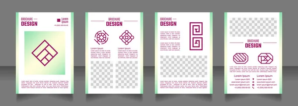 Ethnic Craft Festival Blanc Brochure Design Modèle Avec Espace Copie — Image vectorielle