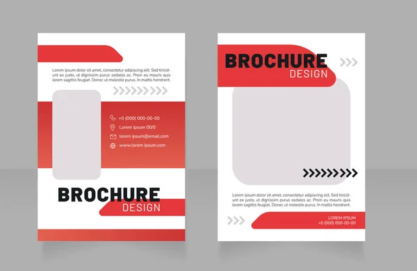 Alternatieve Brandstof Promotie Blanco Brochure Ontwerp Sjabloon Set Met Kopieerruimte — Stockvector