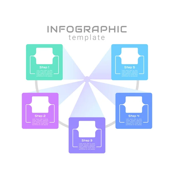 Coding Innovations Infographic Chart Design Template Abstract Infochart Copy Space — стоковый вектор
