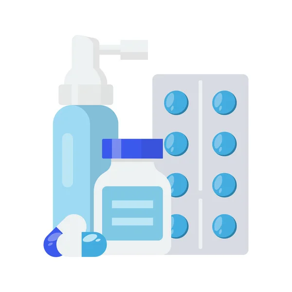 Prescription Medication Vector Design Element Abstract Customizable Symbol Infographic Blank — Vettoriale Stock