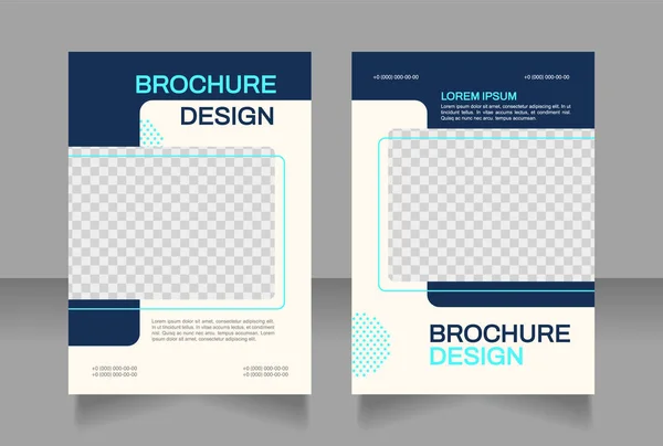 Company Branding Services Blank Brochure Design Template Set Copy Space — Stock Vector