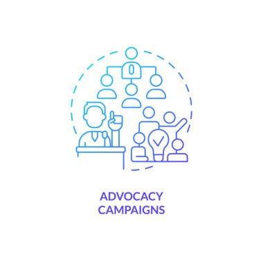 Yüksek lisans kampanyaları ikon konseptini, izole edilmiş vektörü, hükümetin ince çizgi illüstrasyonunu lobi faaliyetlerini destekliyor.