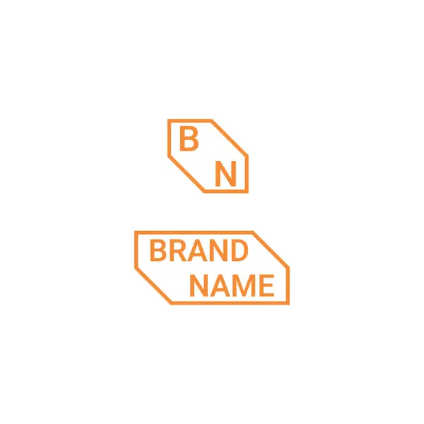 Konsultföretag Logotyp Med Varumärke Integrations Och Sammanlänkningsikonen Orange Kreativ Designelement — Stock vektor