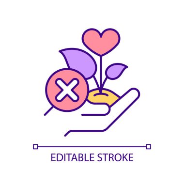 2B düzenlenebilir. Eş bağımlı ilişkiyi, izole edilmiş vektörü, çok renkli ince çizgi illüstrasyonunu temsil eden sağlıklı rol modelleri yok..