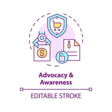 2B düzenlenebilir çoklu renk simgesi, basit izole vektör, pembe vergiyi temsil eden ince çizgi illüstrasyonu.