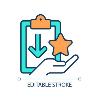 2B düzenlenebilir sessiz kesim simgesi iş yeri eğilimlerini temsil ediyor, izole basit vektör, ince doğrusal illüstrasyon.