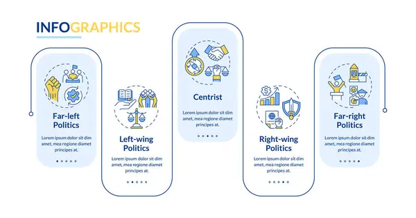 stock vector Democracy government structure rectangle infographic template. Data visualization with 5 steps. Editable timeline info chart. Workflow layout with line icons. Lato-Bold, Regular fonts used