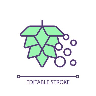 Geleneksel fermantasyon RGB renk simgesi. Gıda üretim teknolojileri. Alternatif proteinler. Mikroorganizma ekimi. İzole vektör çizimi. Basit bir çizgi çizimi. Düzenlenebilir vuruş