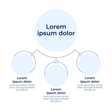 Eğitimle ilgili dairesel diyagram bilgisi. Öğrenme kavramları. Bilgi yapısı. Veri görselleştirmesi ve 3 seçenek. Hiyerarşi çizelgesi. Montserrat Yarı Kalın, Lato Düzenli yazı tipleri