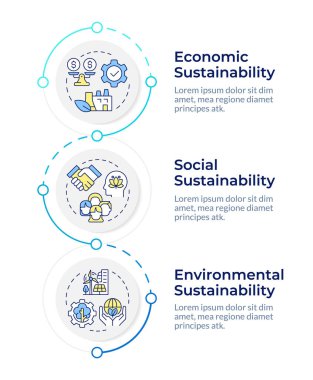 Gıda sistemi sürdürülebilirlik bilgi tasarım şablonu. Yeşil üretim, teknoloji. Veri görselleştirme 3 seçenek. Dikey akış şemasını işleyin. Montserrat Yarı Kalın, Lato Düzenli yazı tipleri