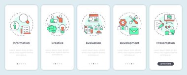 Değer mühendisliği mobil uygulama ekranına adım atıyor. Proje yönetimi. Doğrusal kavramlarla düzenlenebilir grafik yönergelerini 5 adımda gezdir. UI, UX, GUI. Montserrat Yarı Kalın, Düzenli yazı tipleri