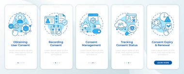 Mobil uygulama ekranında yaşam döngüsü yönetimine onay. Veri. Doğrusal kavramlarla düzenlenebilir grafik yönergelerini 5 adımda gezdir. UI, UX, GUI. Montserrat Yarı Kalın, Düzenli yazı tipleri