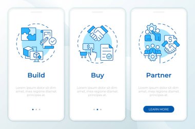 Mobil uygulama ekranında mavi araç yapma kararı. Doğrusal kavramlarla birlikte düzenlenebilir grafik yönergelerini gezdir. UI, UX, GUI. Montserrat Yarı Kalın, Düzenli yazı tipleri