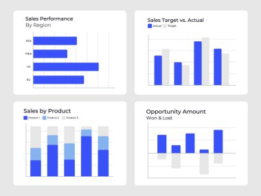 İş stratejisi, kontrol paneli çizelgesini izliyor. Ürün karlılığı, performans. Pazarlama analizi. Saha güvertesi. Grafik tasarım sunumu slaytları. Veri görselleştirme. Kullanılan Montserrat yazı tipi