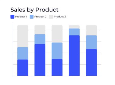 Ürün bilgi grafiği şablonuna göre satışlar. Pazarlama analitiği. İş performansı, karlılık. Kâr, gelir. Saha güvertesi sunumu. Veri görselleştirme. Kullanılan Montserrat yazı tipi