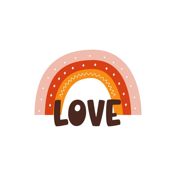 Valentines Day Element Design Valentine Flat Symbol Love Rainbow Holiday Stock Image