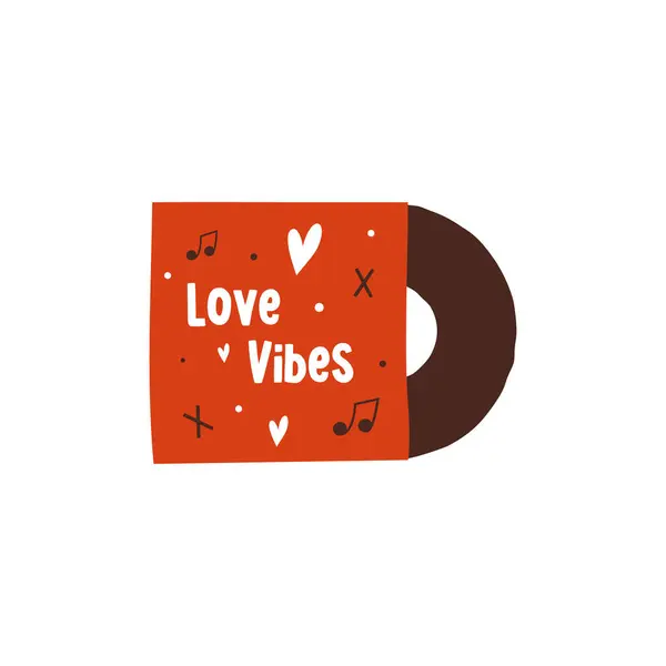 Valentines Day Element Design Valentine Flat Symbol Vinyl Holiday Love Stock Picture