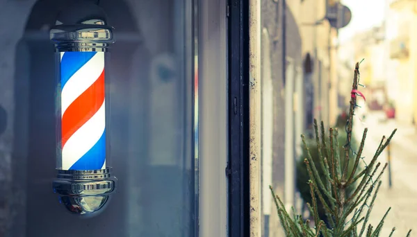 stock image barber shop on the street