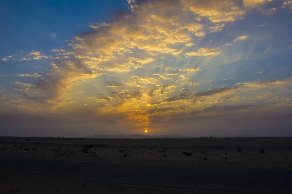 Amaneceres Desierto Yeda Arabia Saudita — Foto de Stock