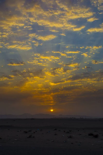 Amaneceres Desierto Yeda Arabia Saudita — Foto de Stock