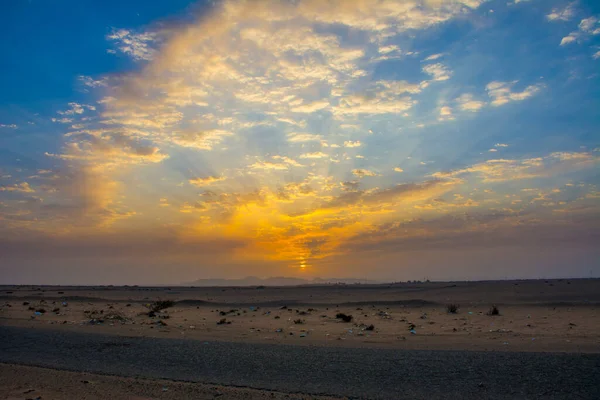 沙乌地阿拉伯的吉达沙漠日出 — 图库照片