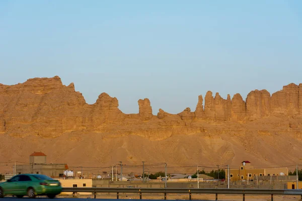 Borda Mundo Montanhas Riade Arábia Saudita Imagens Royalty-Free