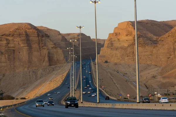 Riade Makkah Road Arábia Saudita Imagem De Stock