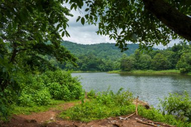 Güney Hindistan, Kerala, Trissur bölgesinde bulunan Asurankund barajının güzel manzarası.