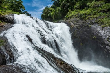 Karuvara waterfalls, located in Attappadi palakkad clipart