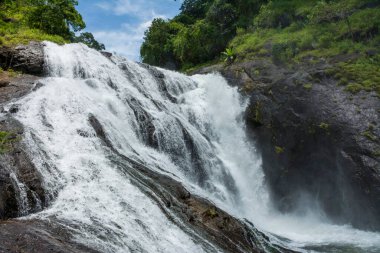 Karuvara waterfalls, located in Attappadi palakkad clipart