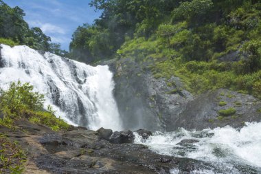 Karuvara waterfalls, located in Attappadi palakkad clipart