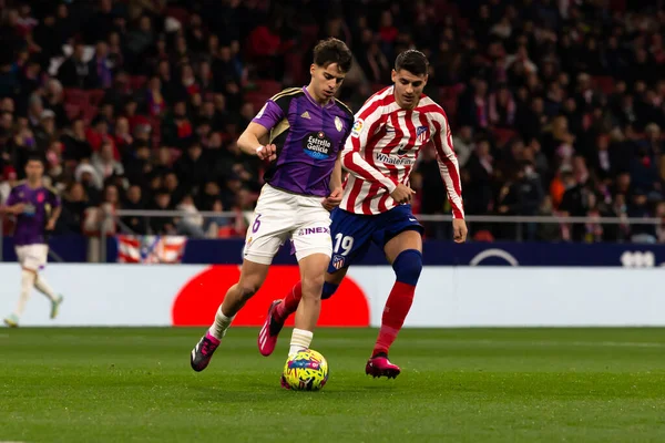 Madrid Spain January 2023 Soccer Match Atletico Madrid Real Valladolid — Stok Foto