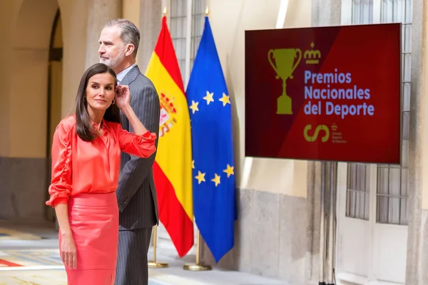Madrid Espagne Avril 2023 Roi Reine Espagne Décernent Les Prix — Photo