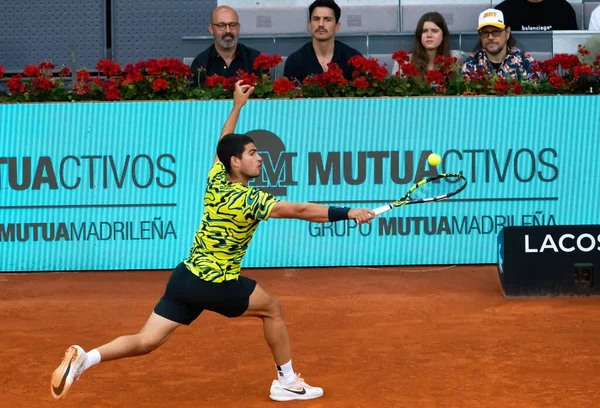 Madrid Spanya Mayıs 2023 Carlos Alcaraz Grigor Dimitrov Arasındaki Tenis — Stok fotoğraf