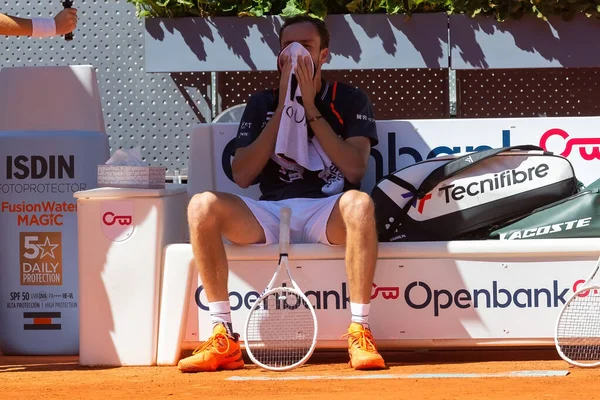 Madrid Spain Alexander Shevchenko Daniil Medvedev 테니스 테니스 다니엘 메드베데프 — 스톡 사진