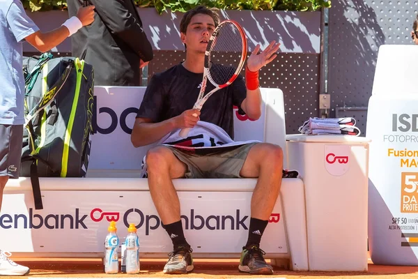 マドリード スペイン 2023年5月1日 アレクサンダー シェフチェンコとダニエル メドヴェージェフのテニス試合 男子テニス 世界第3位ダニエル メドヴェージェフの勝利 — ストック写真