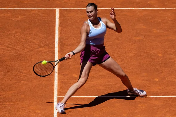 Madrid Spagna Maggio 2023 Partita Tennis Tra Mirra Andreeva Aryna — Foto Stock