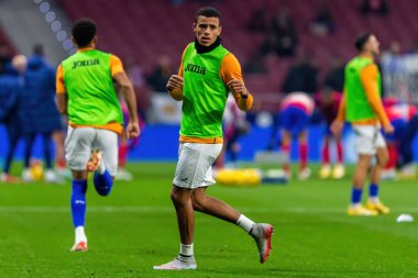 Madrid, İspanya - 19 Kasım 2023: Atletico de Madrid ile Getafe FC arasındaki lig maçı Madrid 'de oynandı. Maç sırasında Greenwood. Getafe oynatıcı.