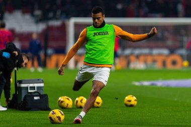 Madrid, İspanya - 19 Kasım 2023: Atletico de Madrid ile Getafe FC arasındaki lig maçı Madrid 'de oynandı. Maç sırasında Greenwood. Getafe oynatıcı.