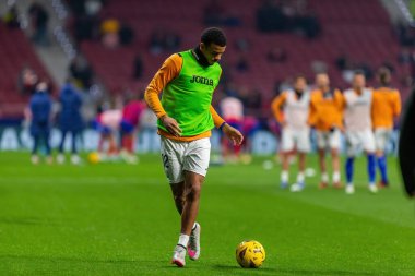 Madrid, İspanya - 19 Kasım 2023: Atletico de Madrid ile Getafe FC arasındaki lig maçı Madrid 'de oynandı. Maç sırasında Greenwood. Getafe oynatıcı.