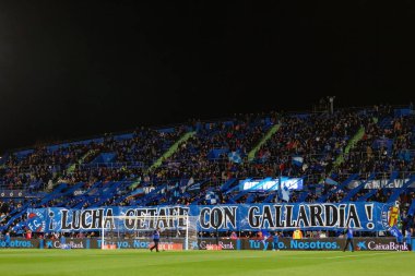 Madrid, İspanya - 16 Ocak 2024: Getafe FC ile Sevilla FC arasında Copa del Rey maçı. Sevilla zaferi. Sevilla FC. oyuncular