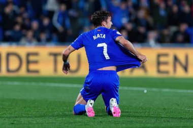 Madrid, İspanya - 16 Ocak 2024: Getafe FC ile Sevilla FC arasında Copa del Rey maçı. Sevilla zaferi. Sevilla FC. oyuncular