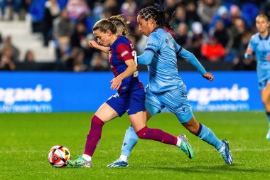 Madrid, İspanya - 20 Ocak 2024: FC Barcelona ve Levante F.C. Barselona, Süper Kupa şampiyonu. Barselona oyuncuları. Futbol şampiyonları.