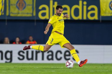 Villarreal, İspanya - 19 Ağustos 2024: Villareal ve Atletico de Madrid arasındaki lig maçı Villareal 'de oynandı. Atletico de Madrid oyuncuları. Lig 24 / 25. Futbolcular.